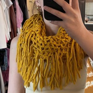 Crochet Inifinity Scarf w/ Fringe